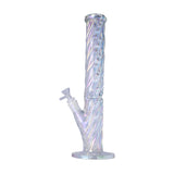 Human Grade Twisted Iridescent Tube Glass Water Pipe