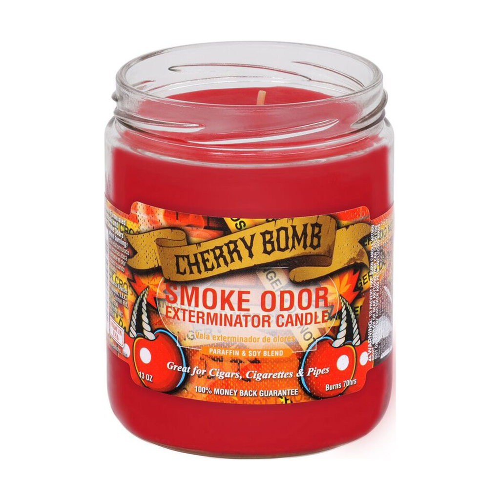 cigarette smoke odor eliminator candles Exterminator Candle, Pumpkin & Spice, 13 oz Jar, Fresh Clean Air for Bedroom & House lasting and available in dozens of unique scents Cracklin' Fireside Odor Eliminator Candle