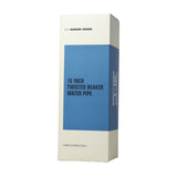 Human Grade Twisted Iridescent Beaker Water Pipe