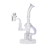 Human Grade Dualing Recycler Glass Rig Water Pipe